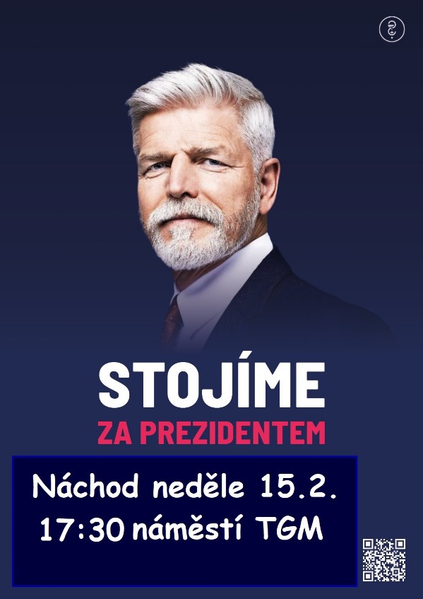 Setkání na podporu prezidenta na Masarykově náměstí v Náchodě 15. 2. 2026 v 17.30 hod.